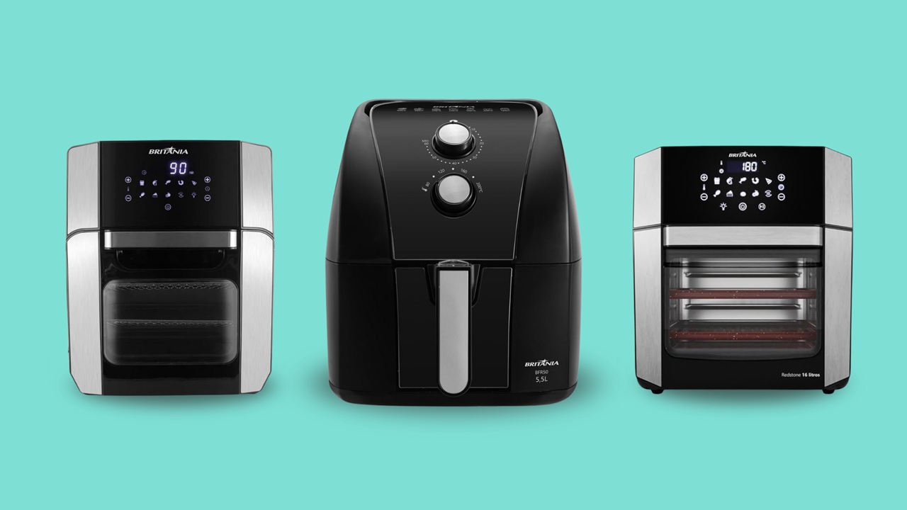 Air fryer Britânia prepara pratos saborosos de forma rápida e sem sujar a cozinha