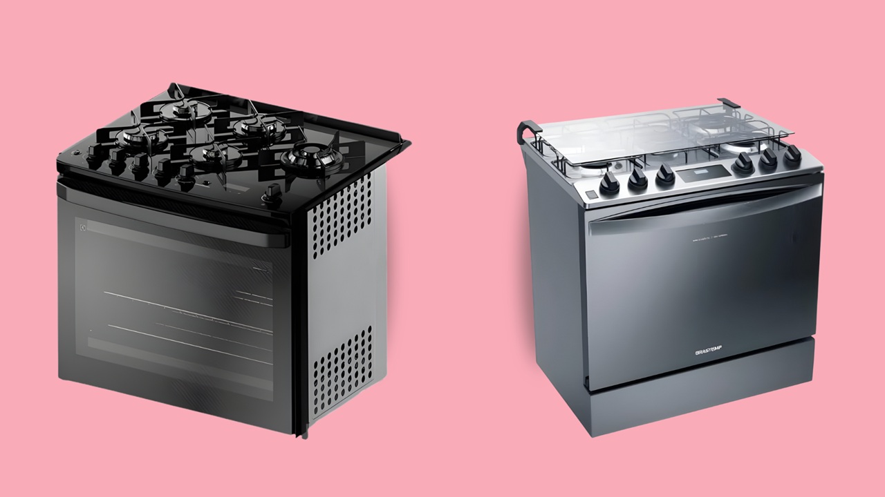 Fogão de embutir 5 bocas otimiza o espaço e prepara mais refeições por vez