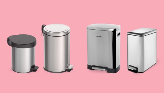 Lixeira inox mantém o ambiente organizado, limpo e resistente ao uso diário