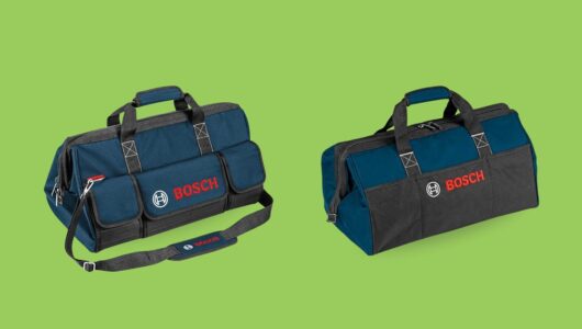 Bolsa de ferramentas oferece espaço suficiente para organizar os equipamentos de trabalho