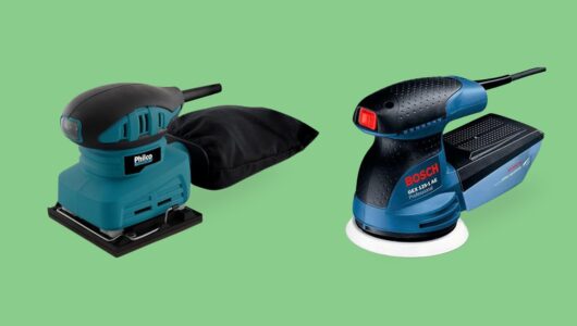 Lixadeira orbital nivela superfícies com precisão para melhor desempenho no projeto