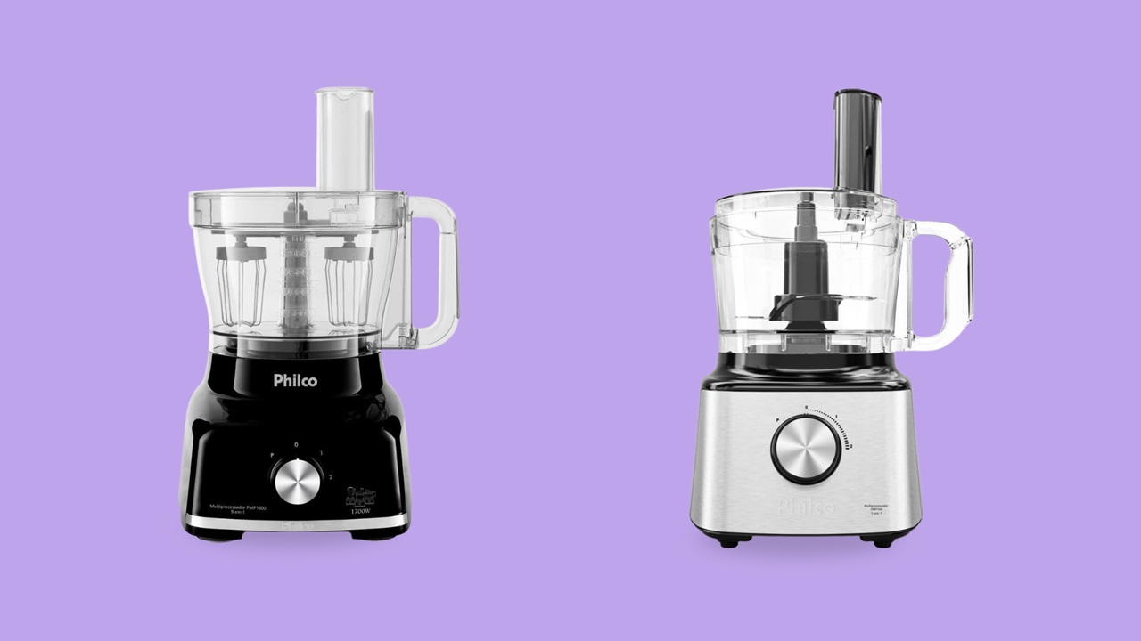 Multiprocessador Philco oferece potência e rapidez no preparo de diversas receitas