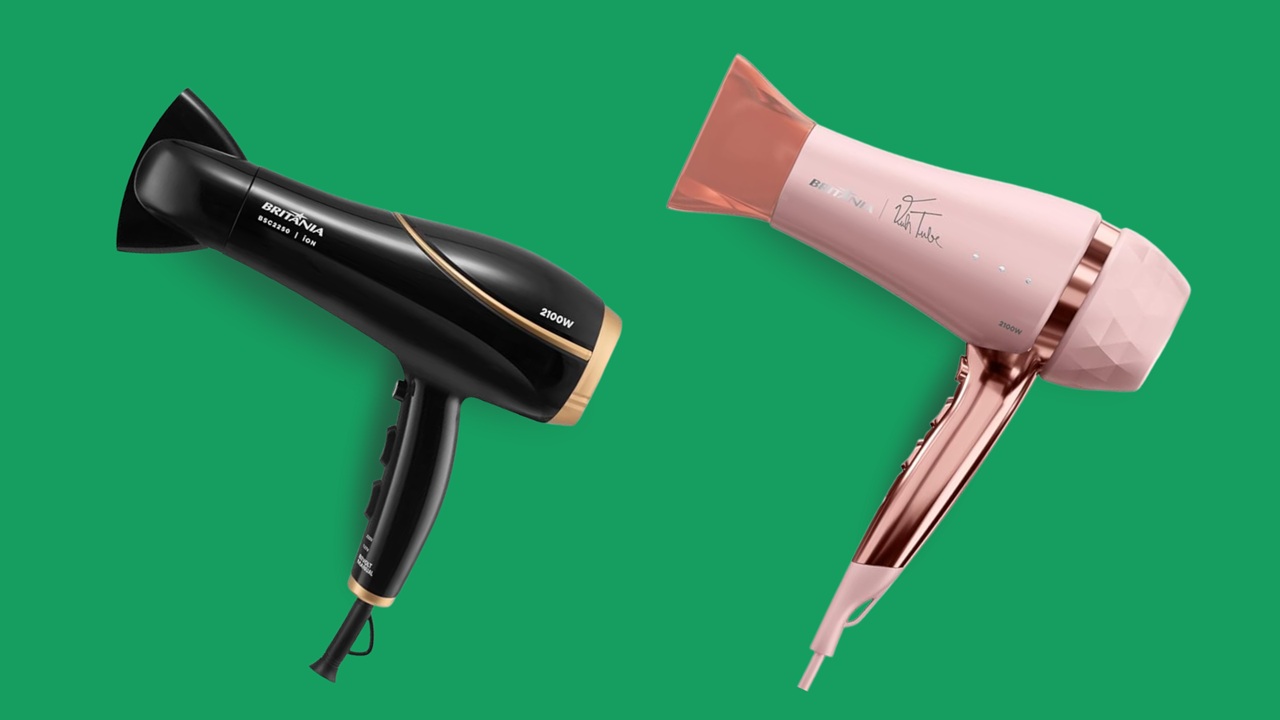 Secador de cabelo Britânia seca mais rápido sem danificar os fios