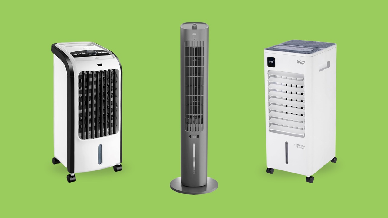 Climatizador pequeno refresca o ambiente sem ocupar espaço