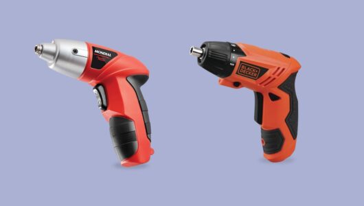 Mini parafusadeira facilita ajustes rápidos em reparos domésticos