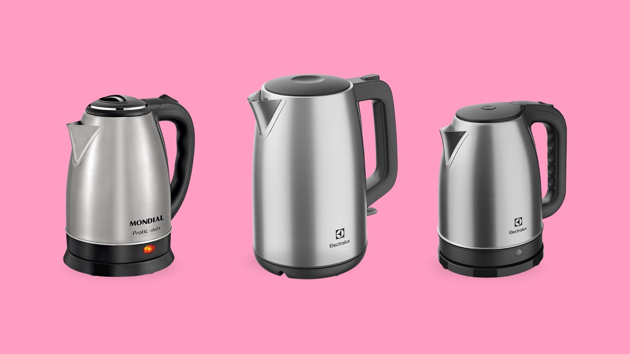 Chaleira elétrica inox: resistente, moderna e com aquecimento rápido