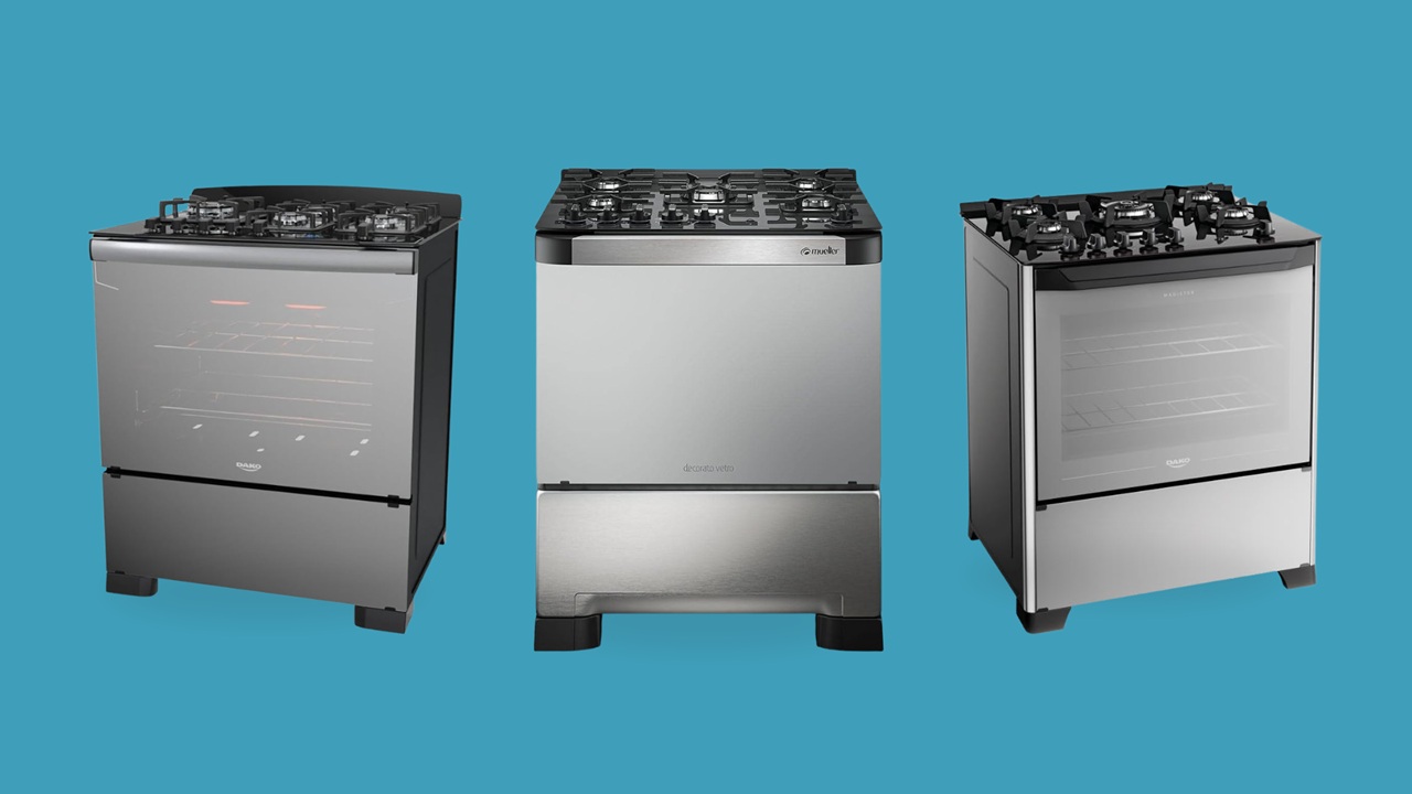 Fogão espelhado oferece design sofisticado à cozinha