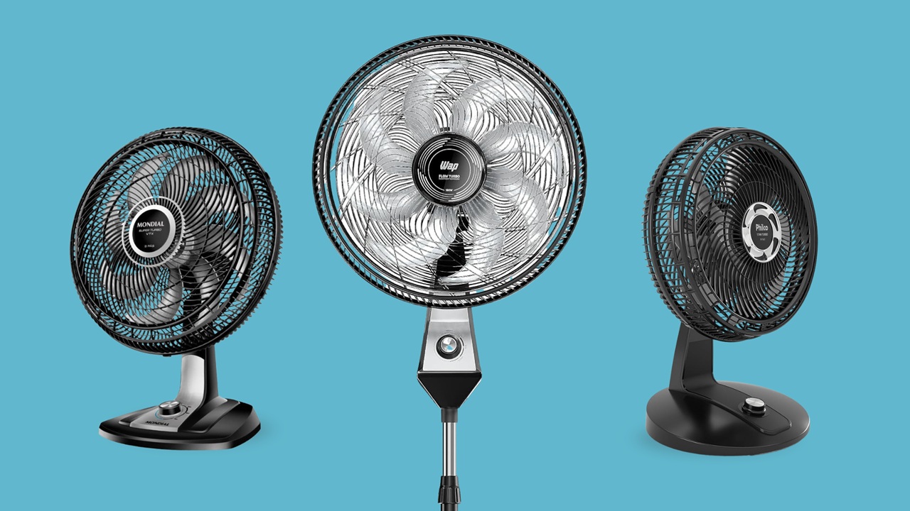 10 modelos de ventilador 8 pás para refrescar ambientes maiores